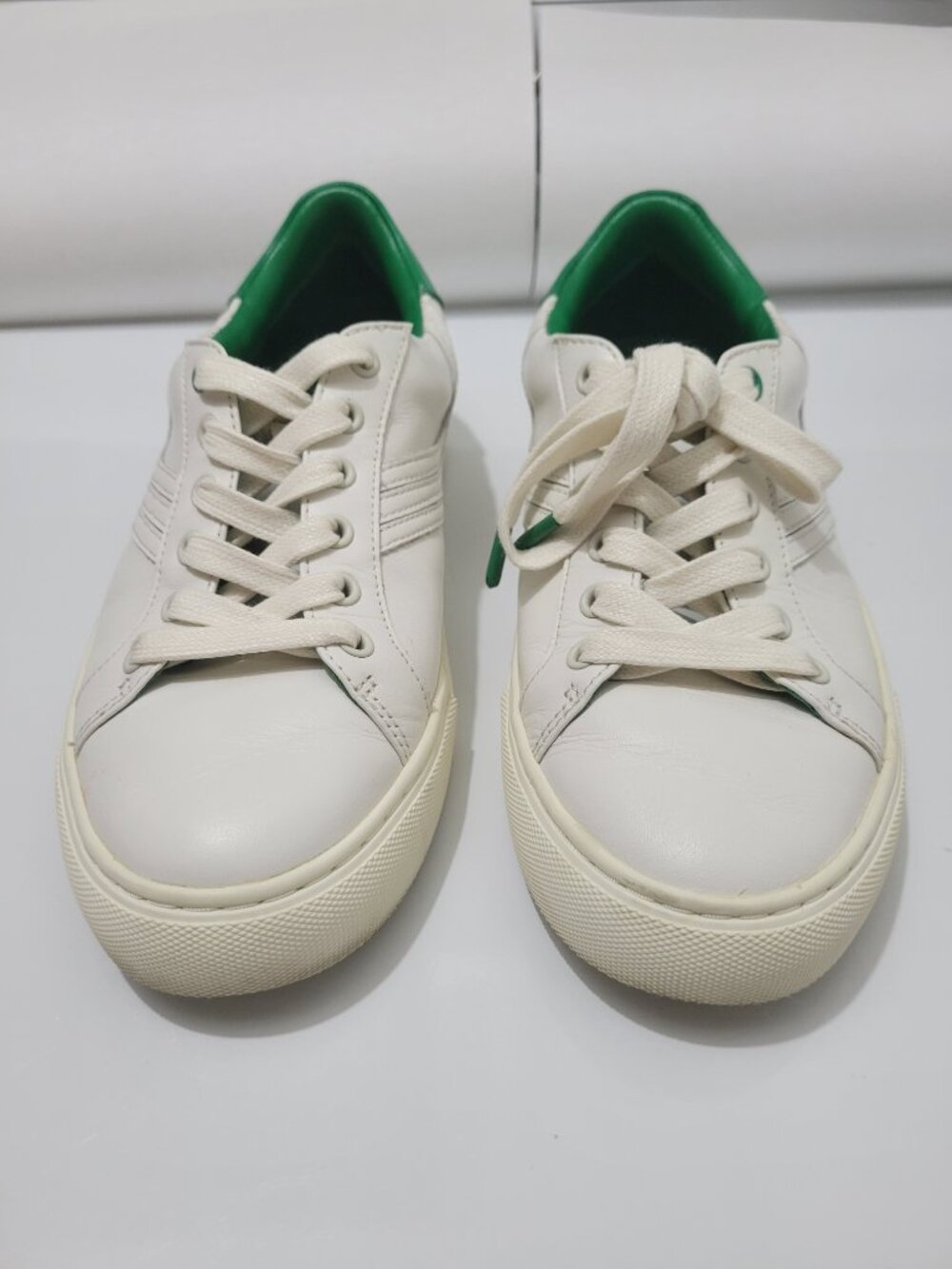 Tory Sport White Leather Trainer 7.5